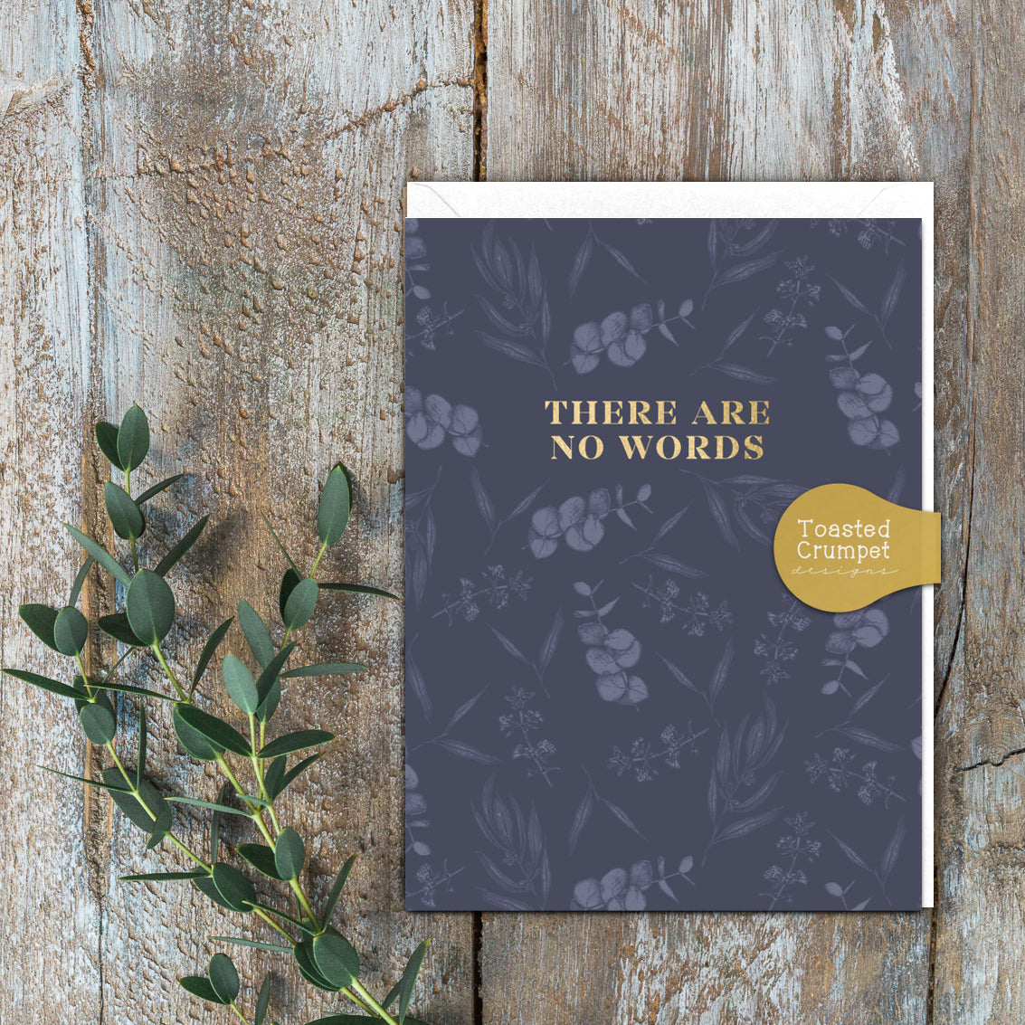 There are No Words (Eucalyptus) Card (Cello-Free)