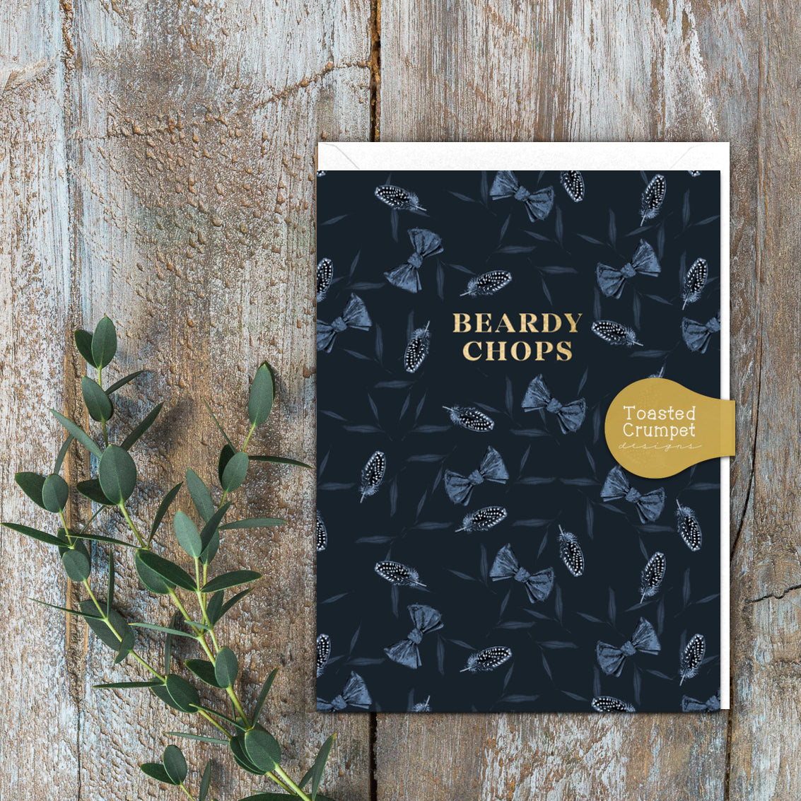 Beardy Chops Card (Cello-Free)