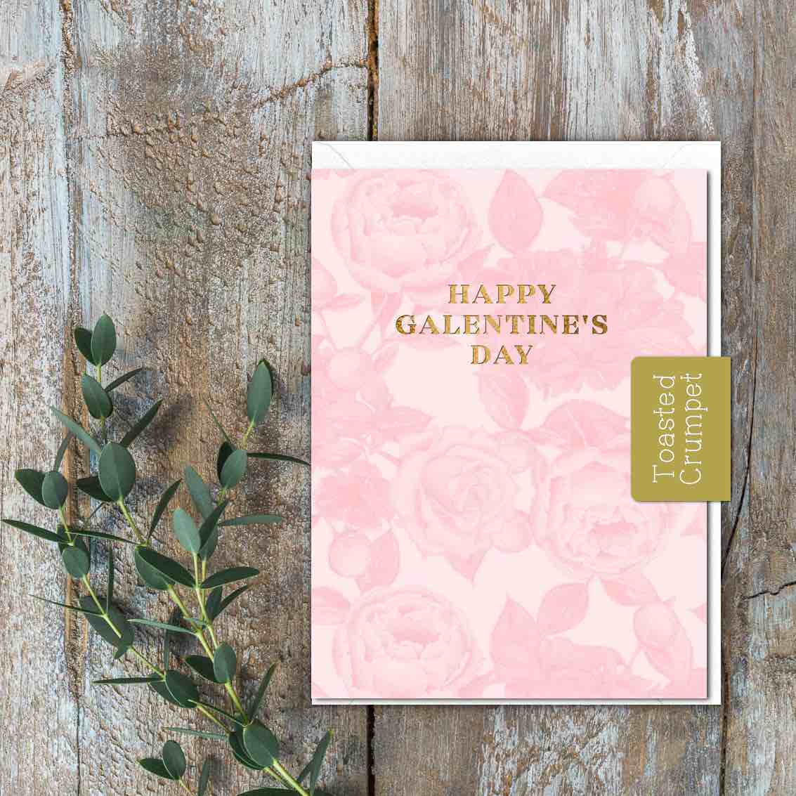 Happy Galentine's Day (In Full Bloom) Card (Cello-Free)