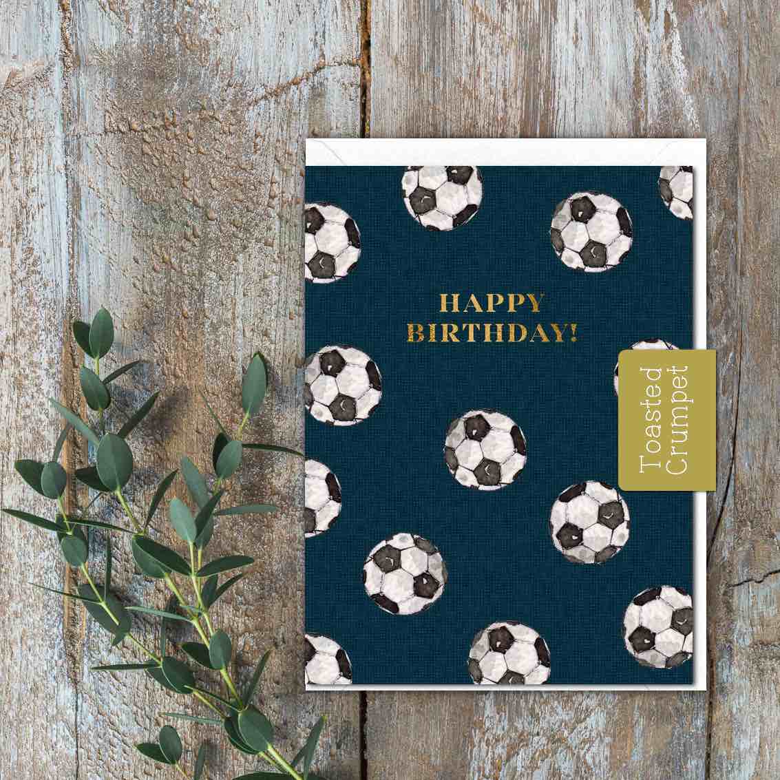 Happy Birthday (Football) Card (Cello-Free)