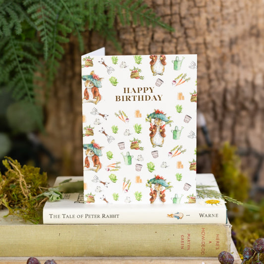 Happy Birthday (Benjamin Bunny) Card (Cello-Free)