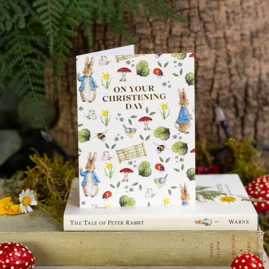 On Your Christening Day (Peter Rabbit) Card (Cello-Free)