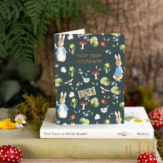 Hop Hop Hooray! (Peter Rabbit) Card (Cello-Free)