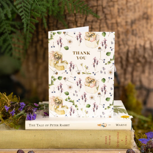 Thank You (Mrs. Tiggy-Winkle) Card (Cello-Free)