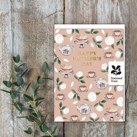 Happy Mother's Day (Tea & Cake) Card (Cello-Free)