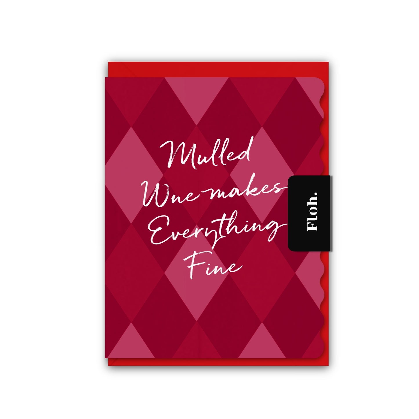 NEW! Mulled Wine (Harlequin) Card (Cello-Free) (available for dispatch from August 2026)