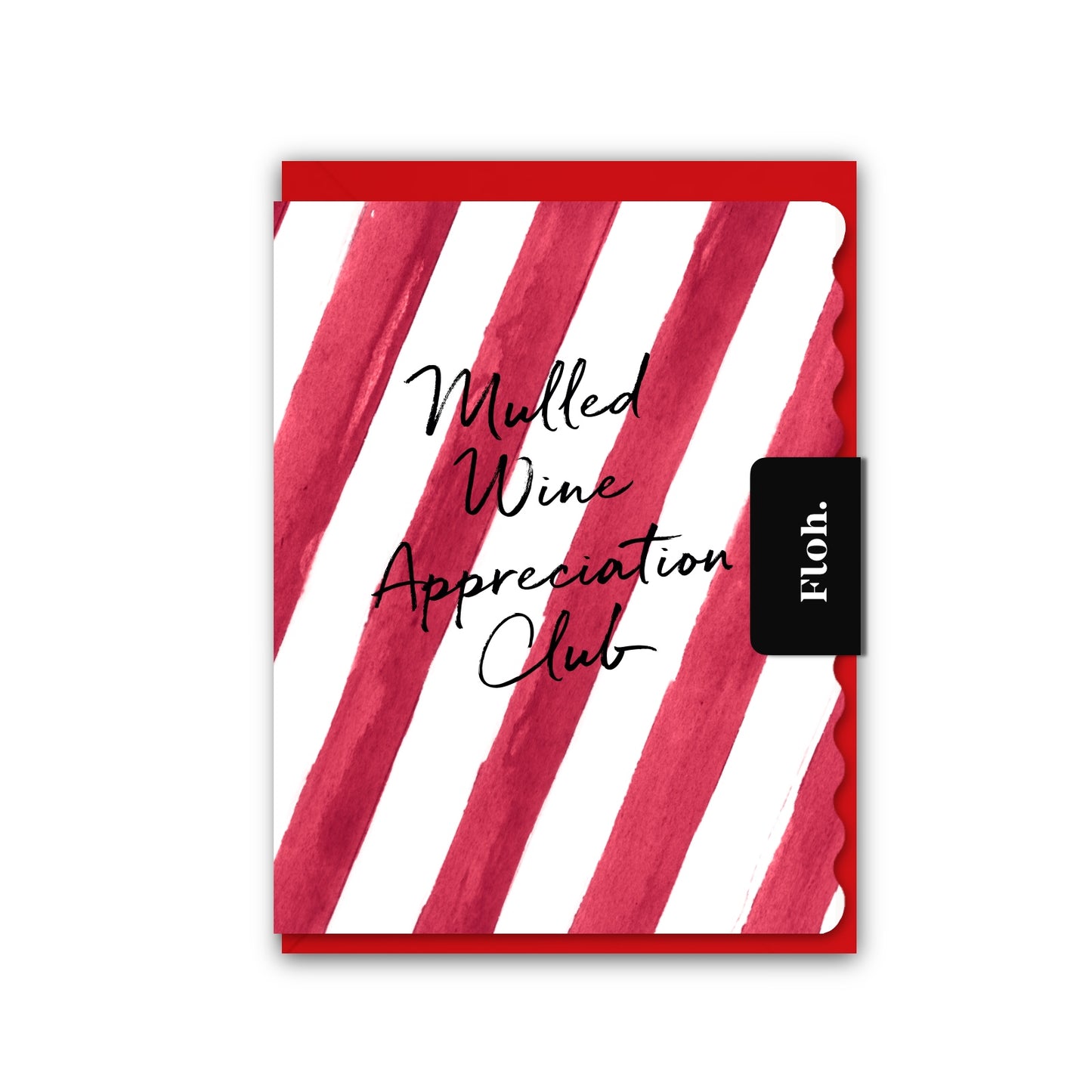 NEW! Mulled Wine Appreciation (Stripes) Card (Cello-Free) (available for dispatch from August 2026)