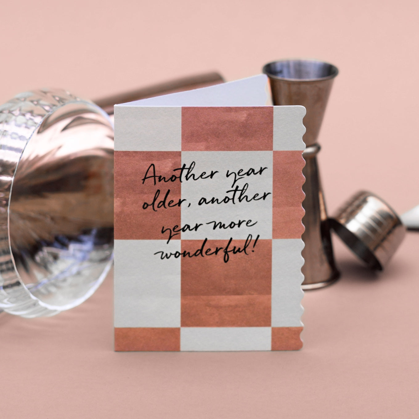 NEW! Another Year Older (Paloma Checkerboard) Card (Cello-Free)