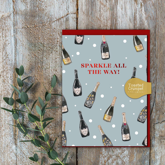 Sparkle All the Way Card (Cello-Free)