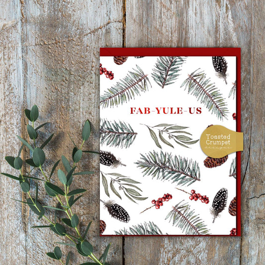 Fab-Yule-Us Card (Cello-Free)