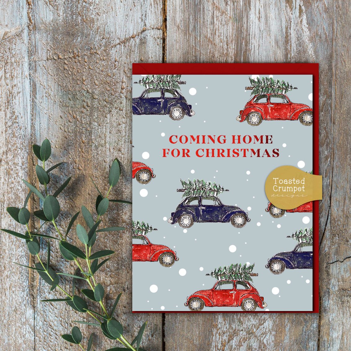 Coming Home For Christmas Card (Cello-Free)