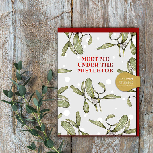 Meet Me Under the Mistletoe Card (Cello-Free)