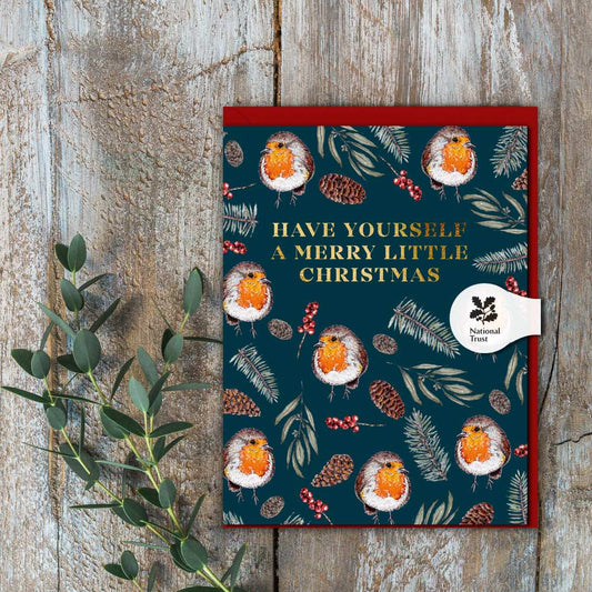 Have Yourself a Merry Little Christmas (Robin) Card (Cello-Free)