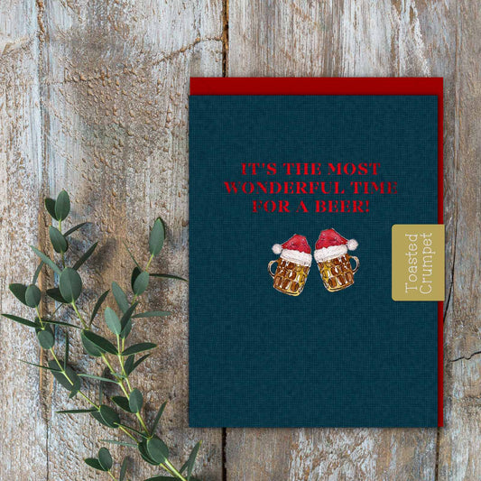 It's the Most Wonderful Time for a Beer Card (Cello-Free)