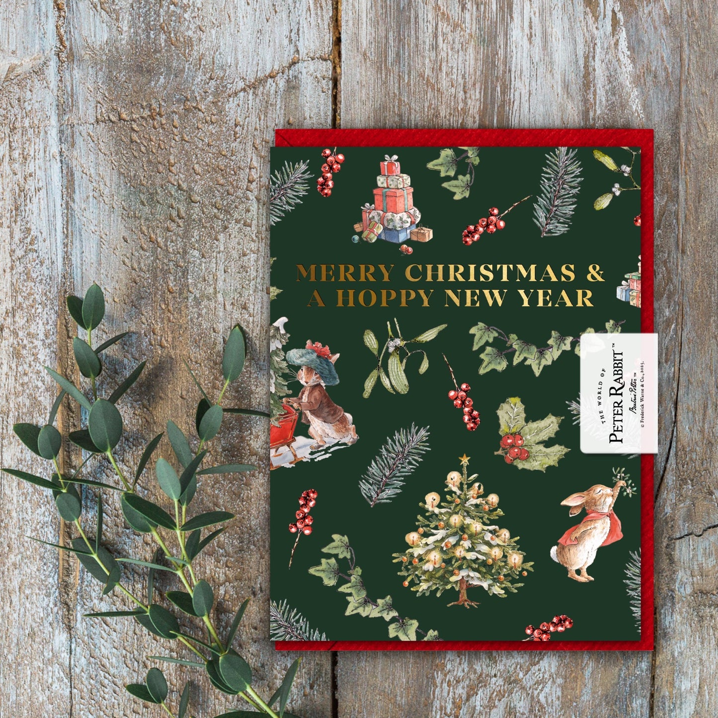 Merry Christmas & A Hoppy New Year Card (Cello-Free) (available for dispatch from August 2025)