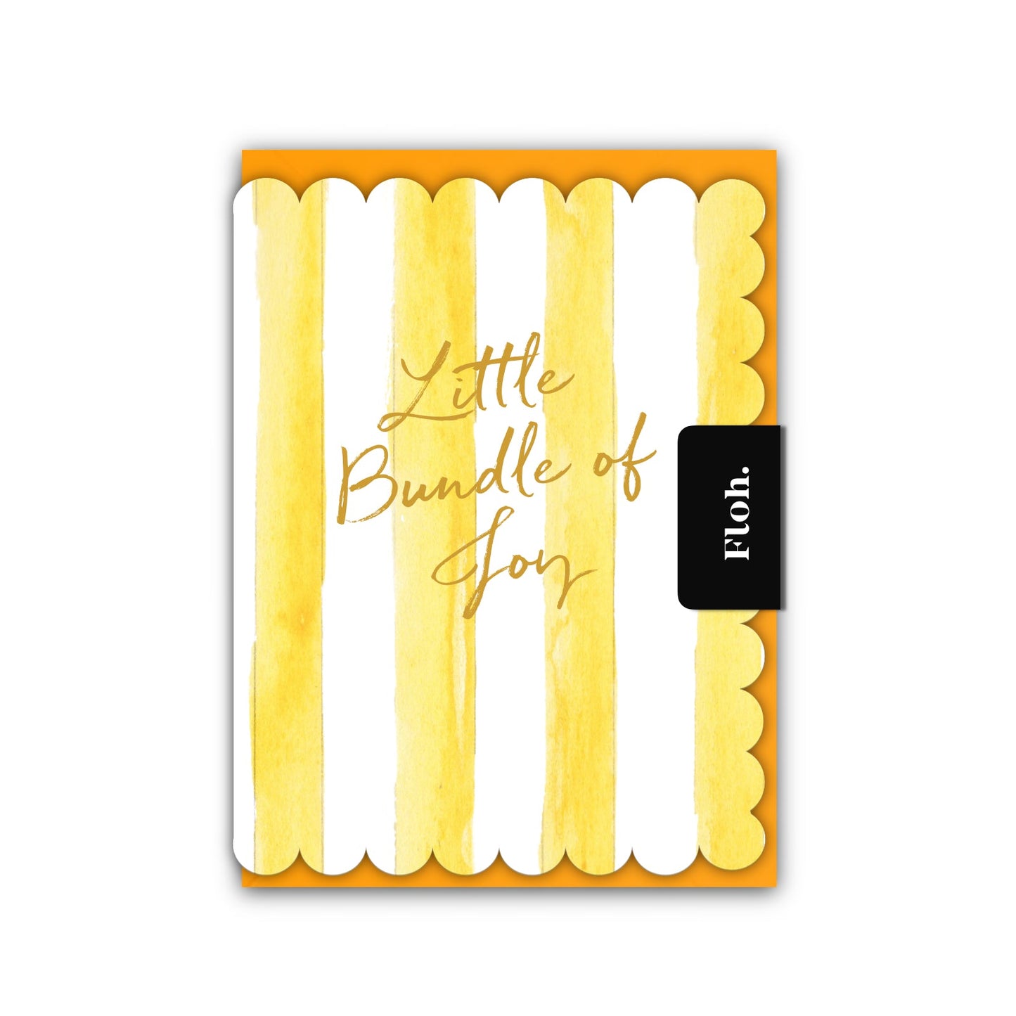NEW! Little Bundle of Joy (Lemon Stripes) Card (Cello-Free) (available for dispatch from Jan 2026)