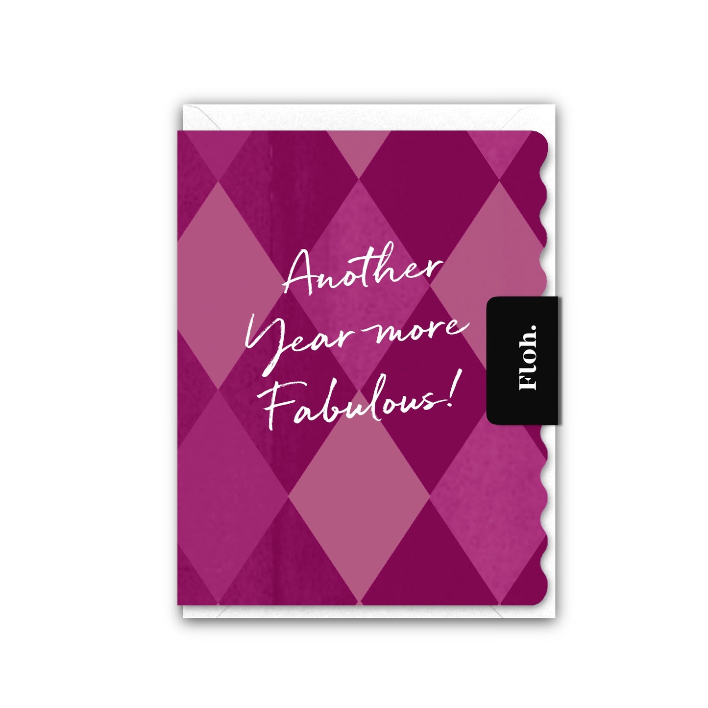NEW! Another Year more Fabulous (Harlequin) Card (Cello-Free) (available for dispatch from July 2026)