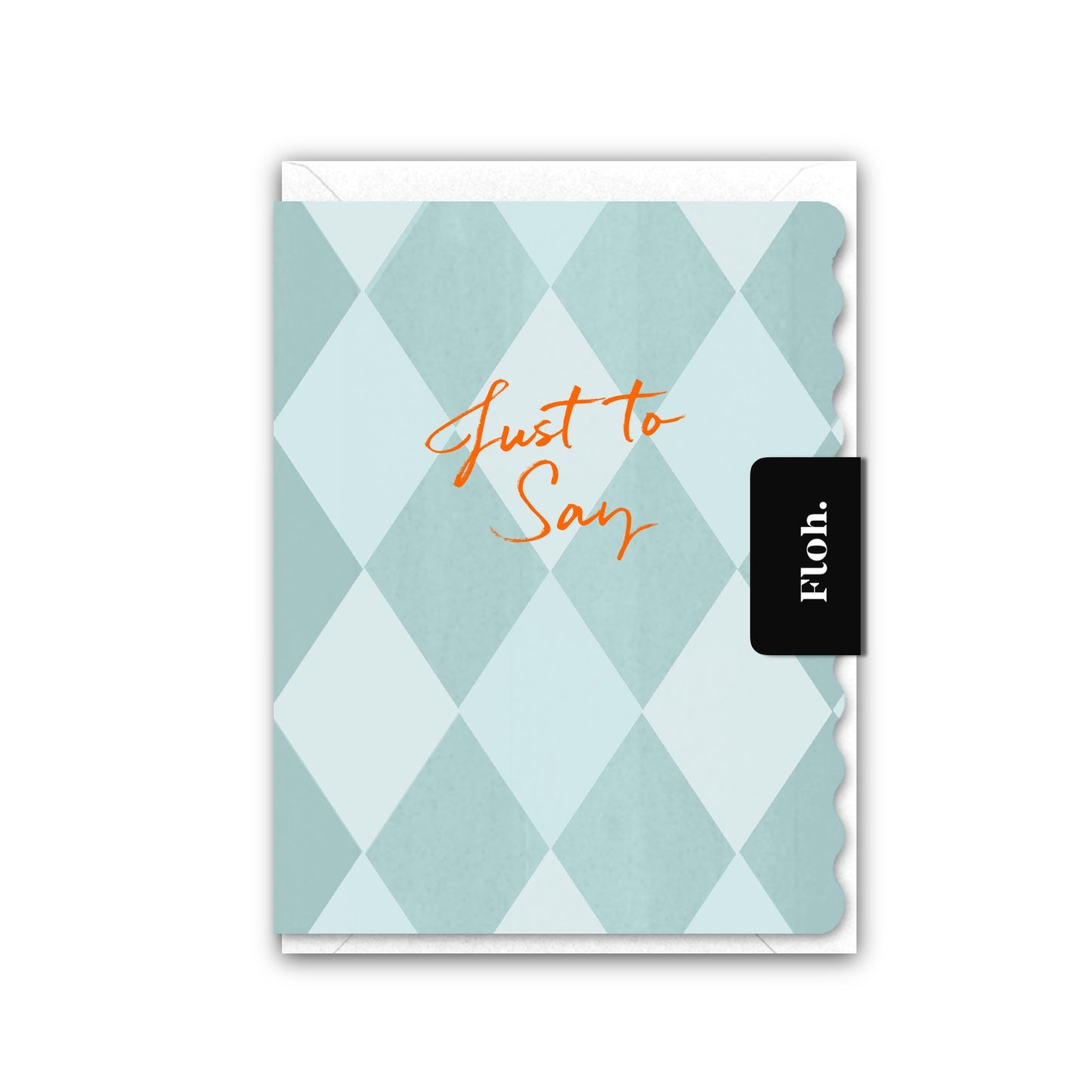 NEW! Just to Say (Harlequin) Card (Cello-Free) (available for dispatch from July 2026)