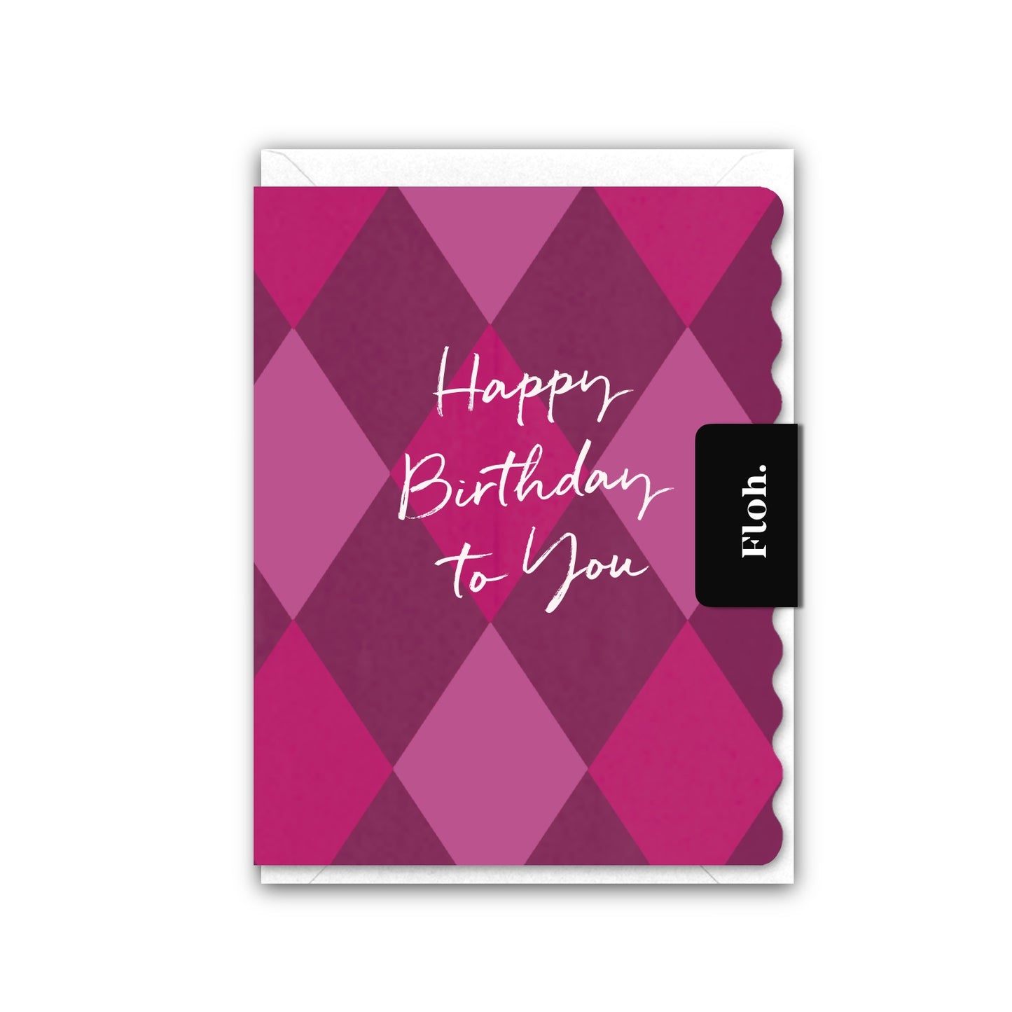 NEW! Happy Birthday to You (Harlequin) Card (Cello-Free) (available for dispatch from July 2026)