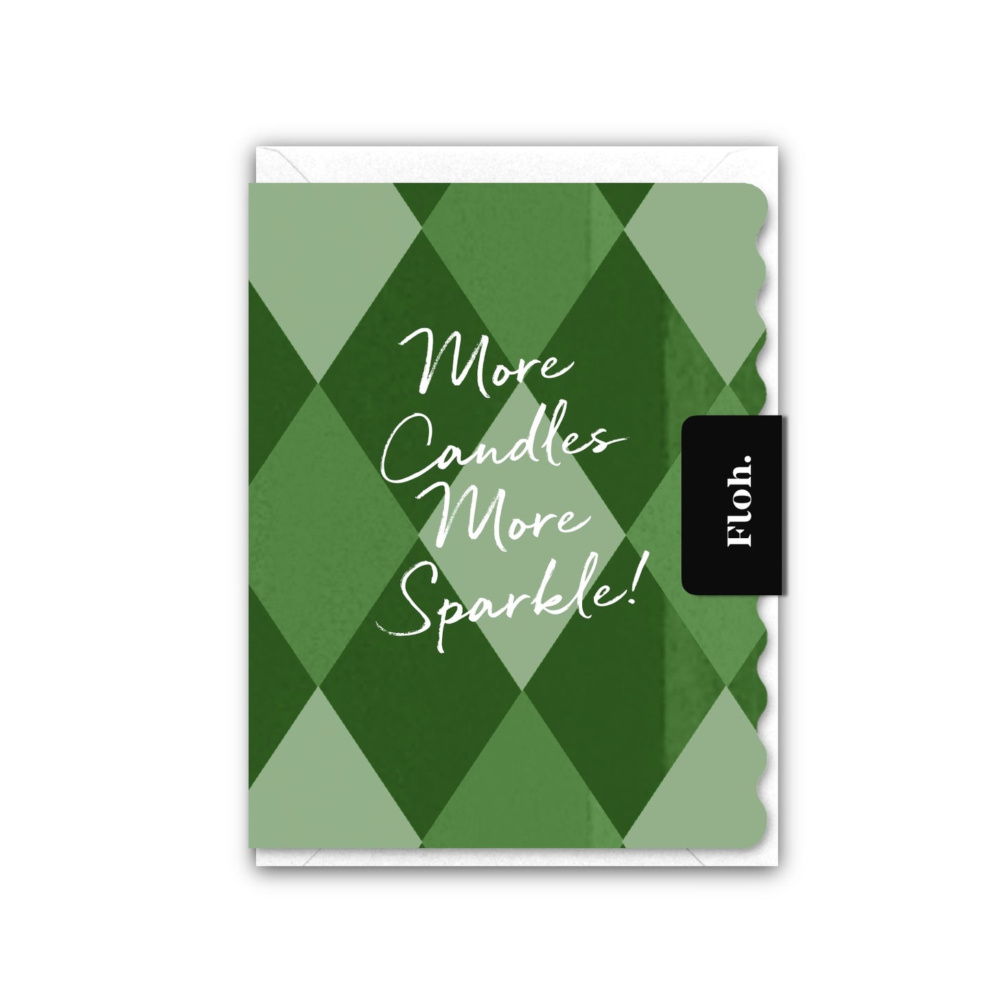 NEW! More Candles (Harlequin) Card (Cello-Free) (available for dispatch from July 2026)
