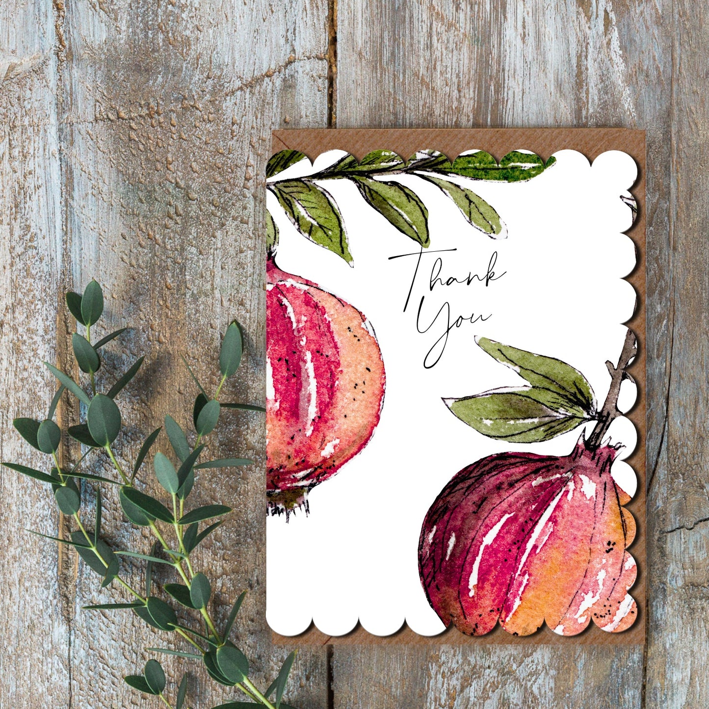 NEW! Thank You (Pomegranate Pure) Card (Cello-Free) (available for dispatch from Jan 2026)