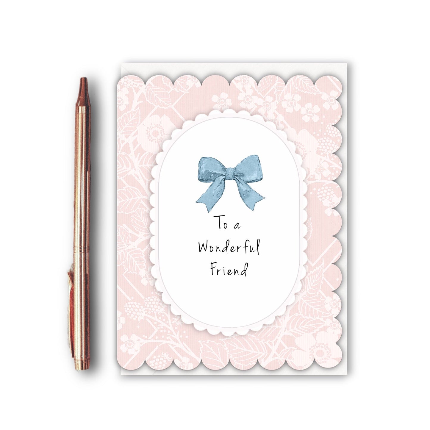 NEW! To a Wonderful Friend (The Vegetable Thief Pink) Card (Cello-Free)