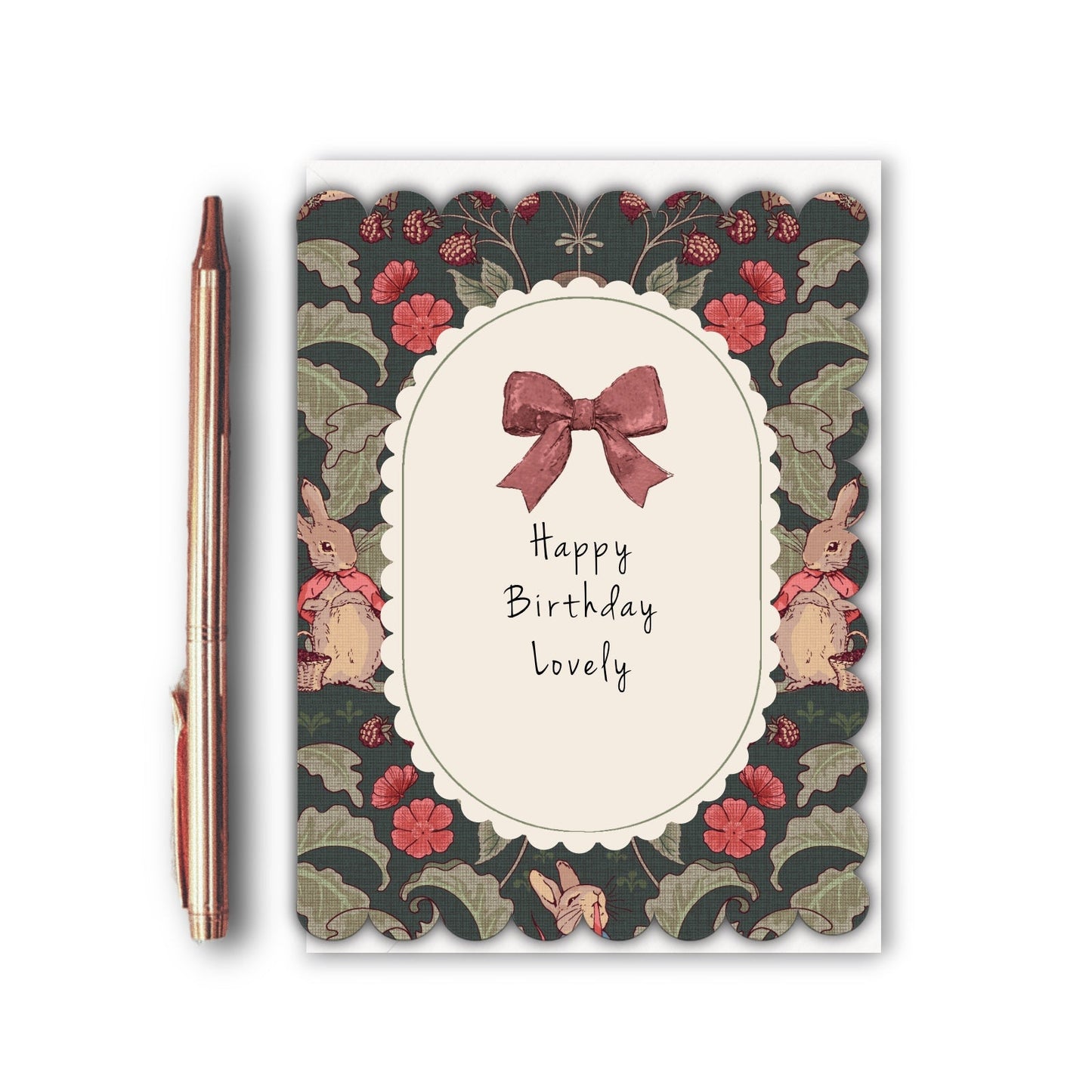 NEW! Happy Birthday Lovely (The Vegetable Thief Noir) Card (Cello-Free)