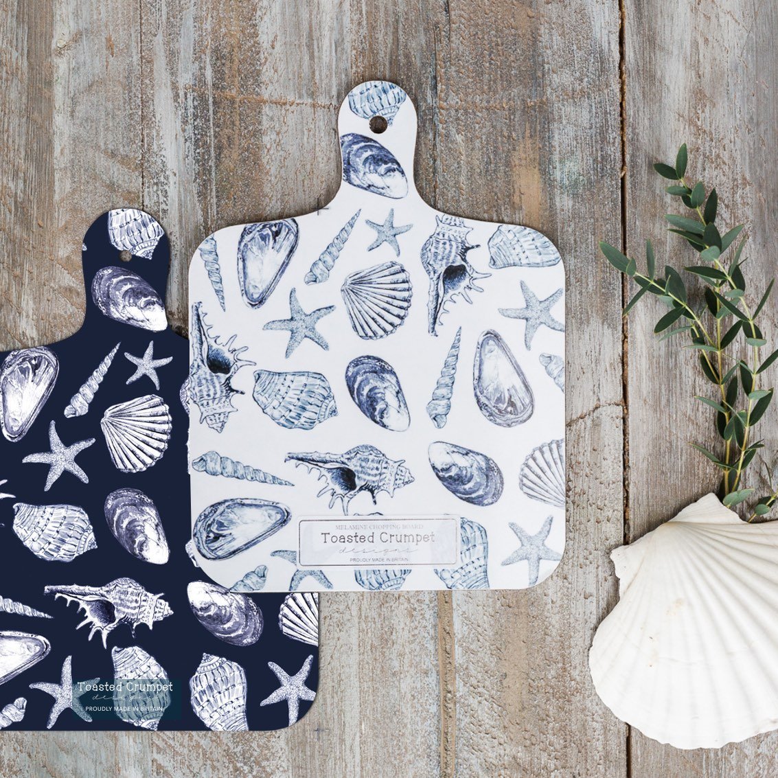 Inky Shells Mini Double Sided Chopping Board