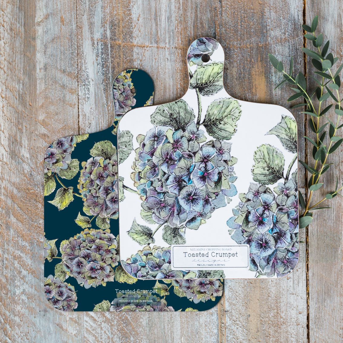 Hydrangea Mini Double Sided Chopping Board