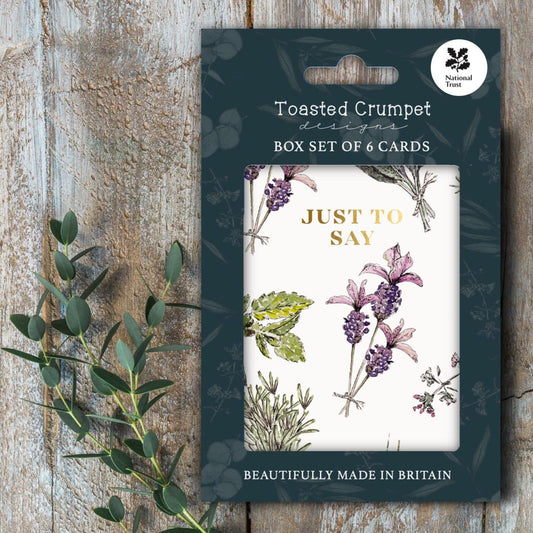 Just To Say (Kitchen Garden Pure) Set of 6 Cards