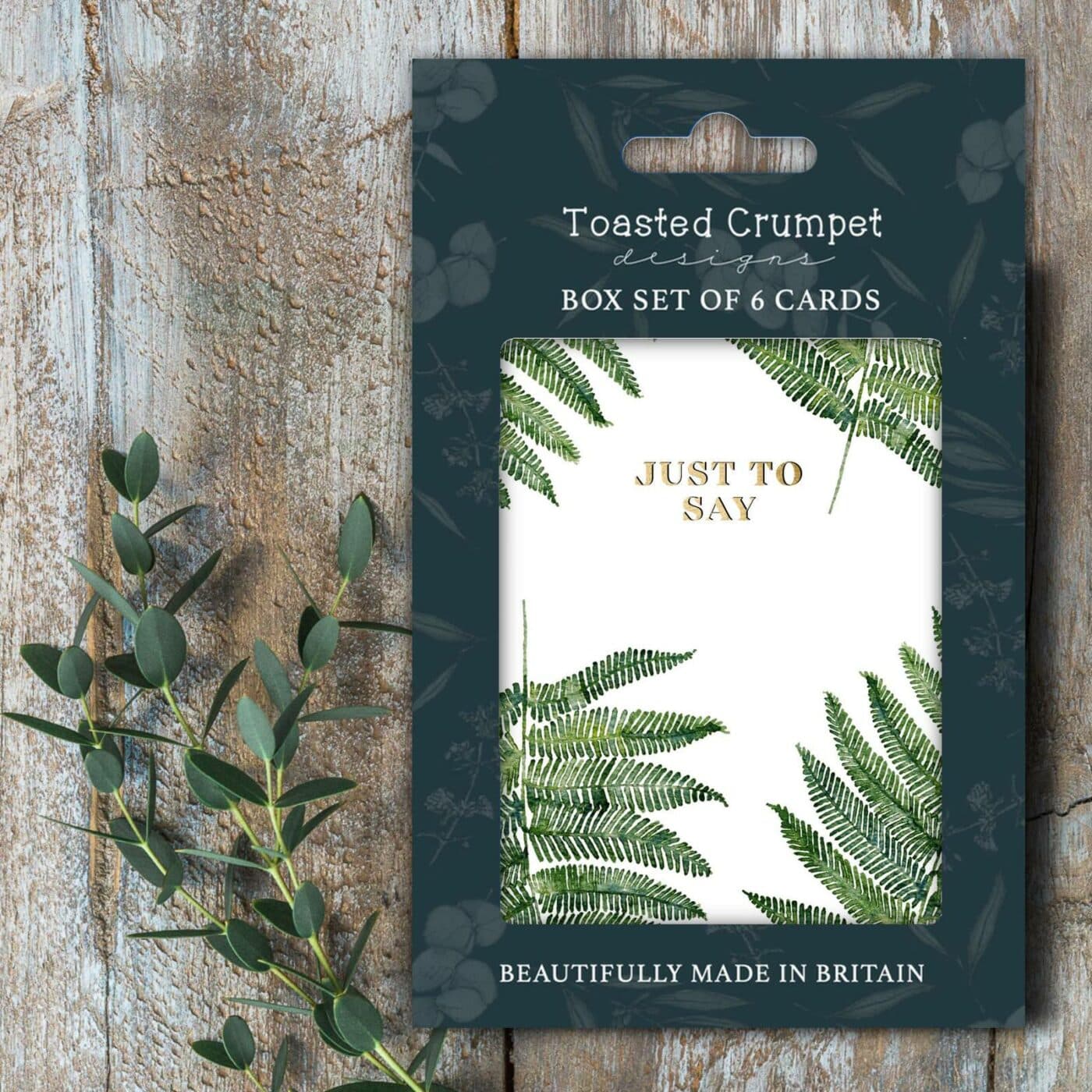 Just to Say (Fern Pure) Set of 6 Cards
