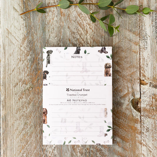 Muddy Paws A6 Jotter Notepad