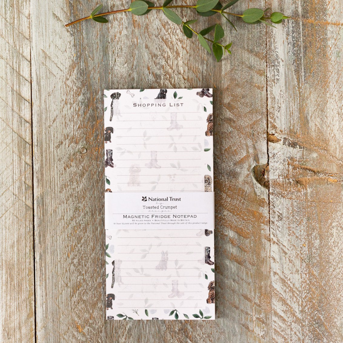 Muddy Paws Magnetic Shopping List