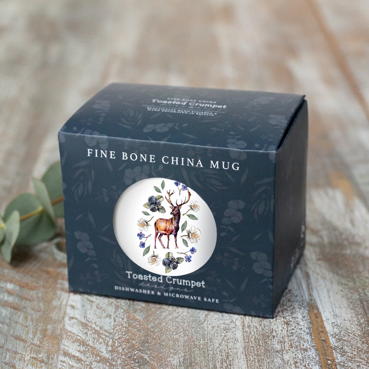 Woodland Creatures Stag Mug in a Gift Box