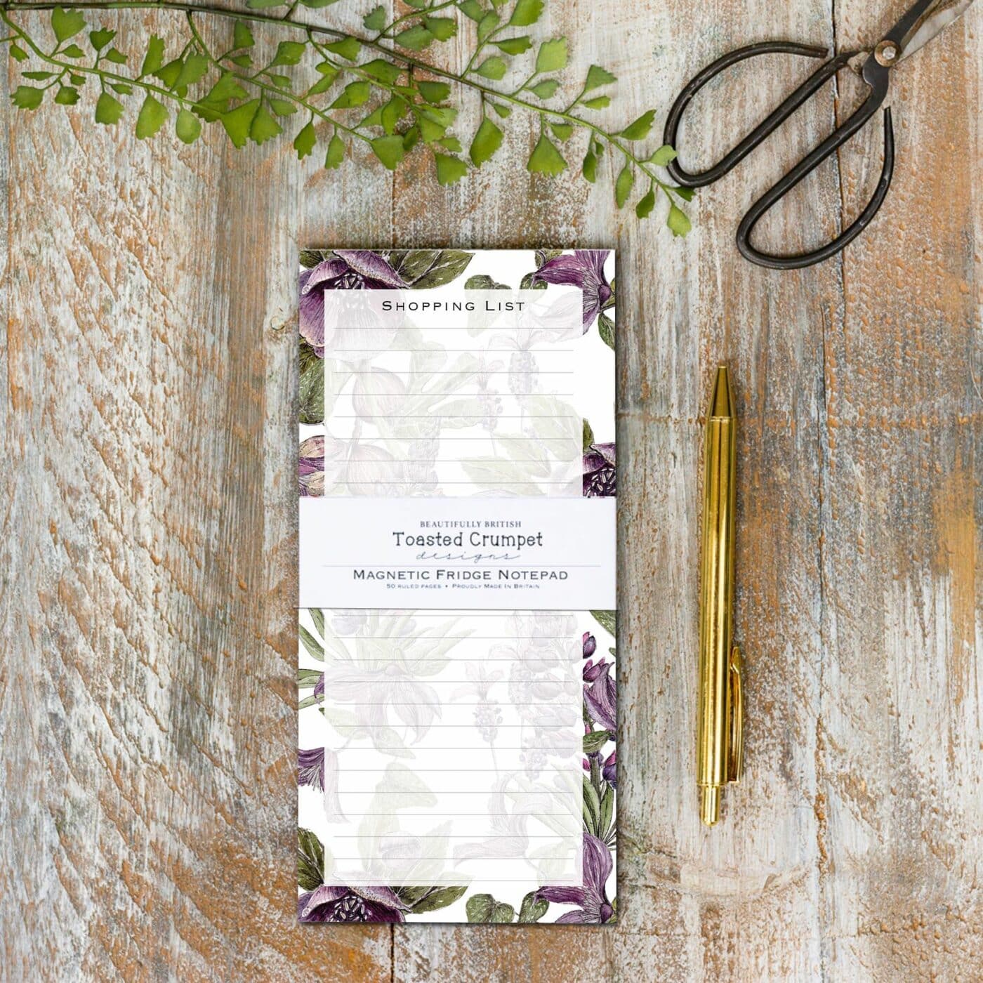 The Mulberry Collection Magnetic Shopping List