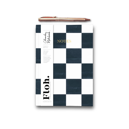 NEW! Espresso (Checkerboard) A5 Chunky Notebook (available for dispatch from Jan 2026)