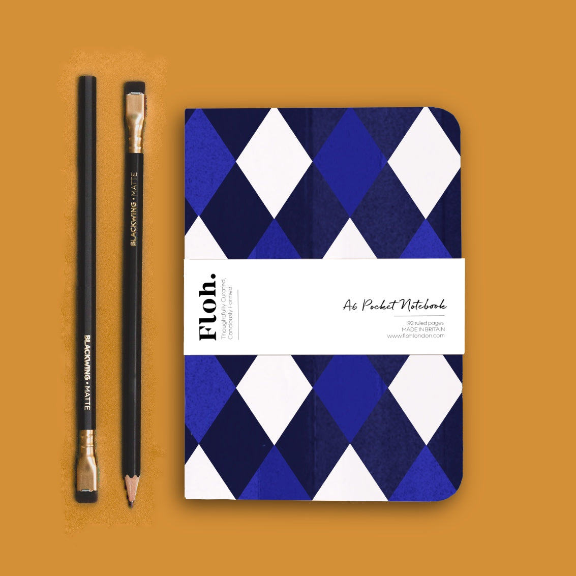 NEW! Cobalt Blue (Harlequin) A6 Pocket Notebook (available for dispatch from July 2026)