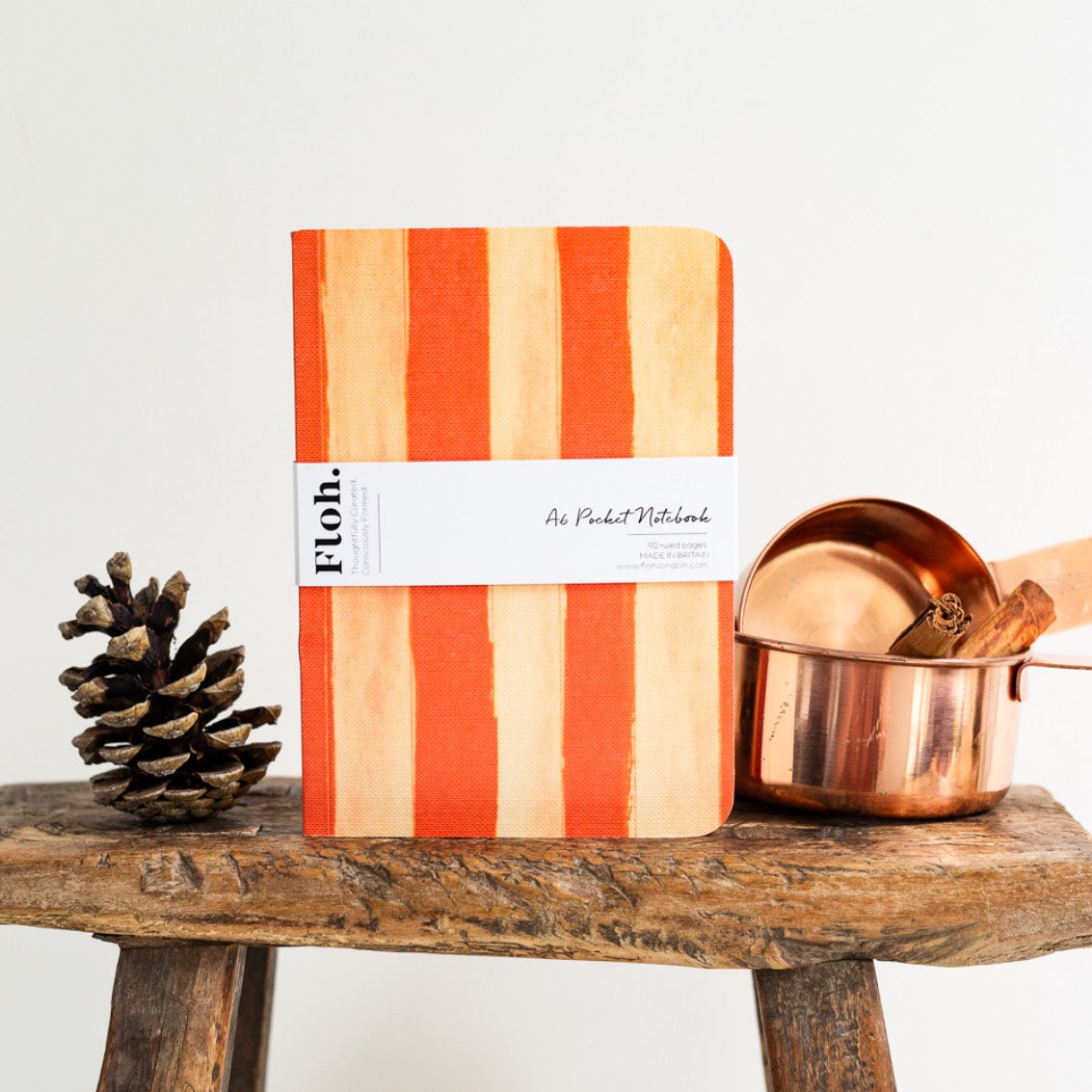 NEW! Marmalade (Stripes) A6 Lined Pocket Notebook (available for dispatch from August 2026)