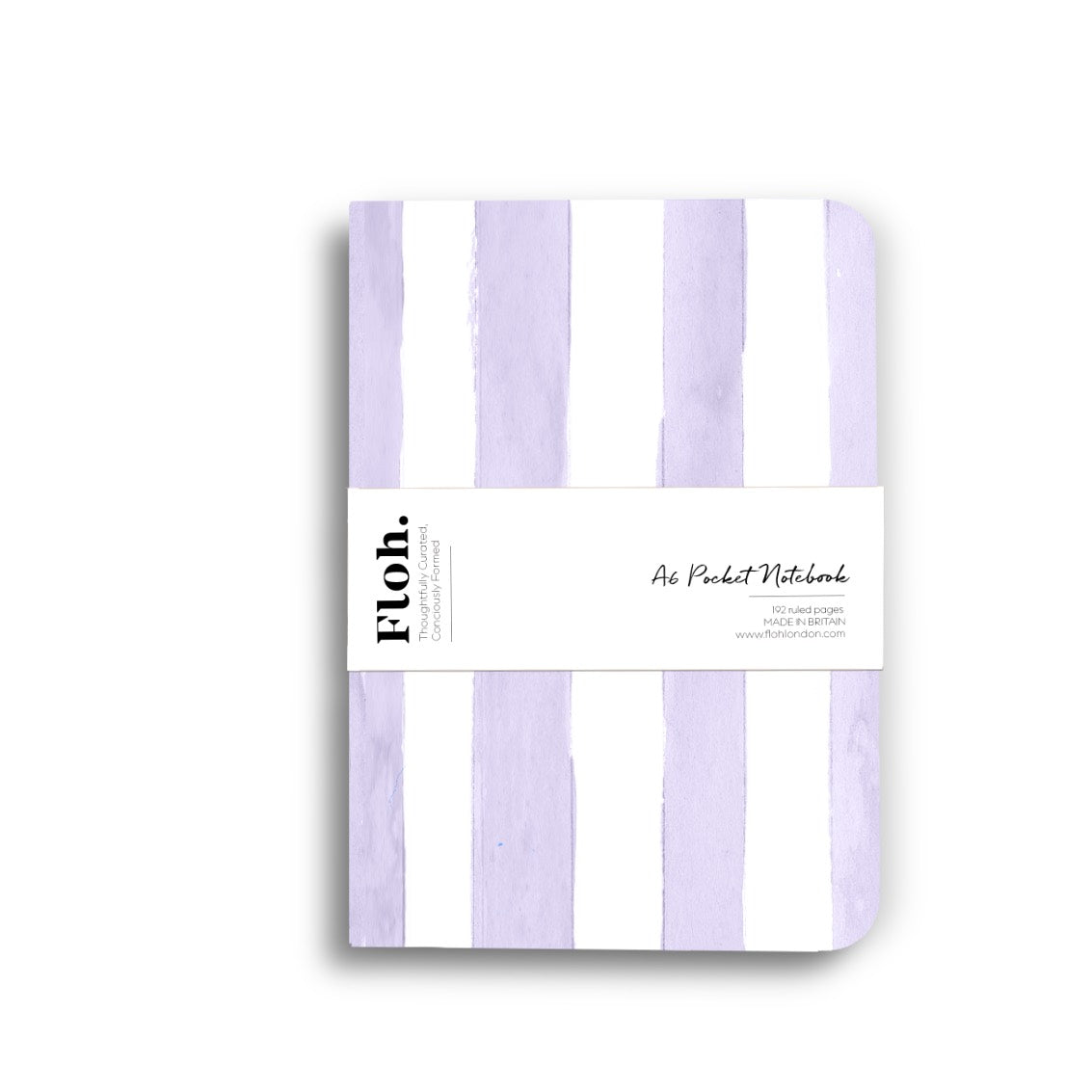 NEW! Lavender (Stripes) A6 Lined Pocket Notebook (available for dispatch from January 2027)