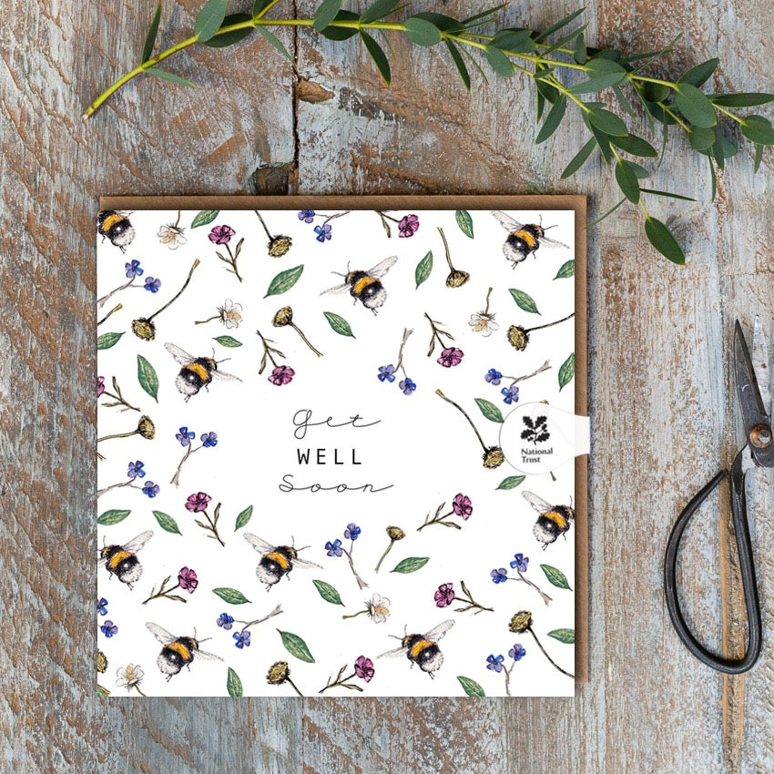 Get Well Soon (Bee Pure) Card (Cello-Free)