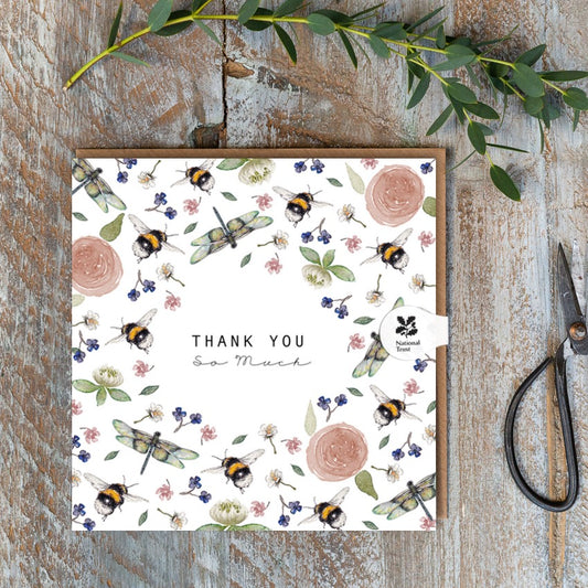 Thank You So Much (Wild Flower Meadows) Card (Cello-Free)