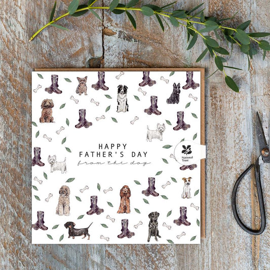 Father's Day From the Dog (Pure) Card (Cello-Free)