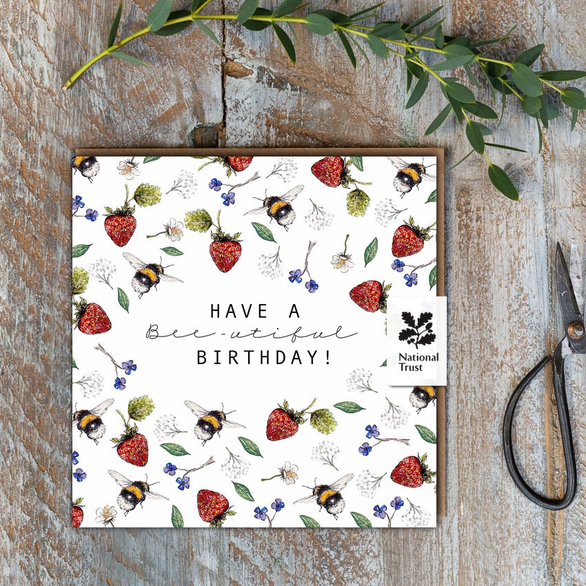 Have a Bee-utiful Birthday Card (Cello-Free)