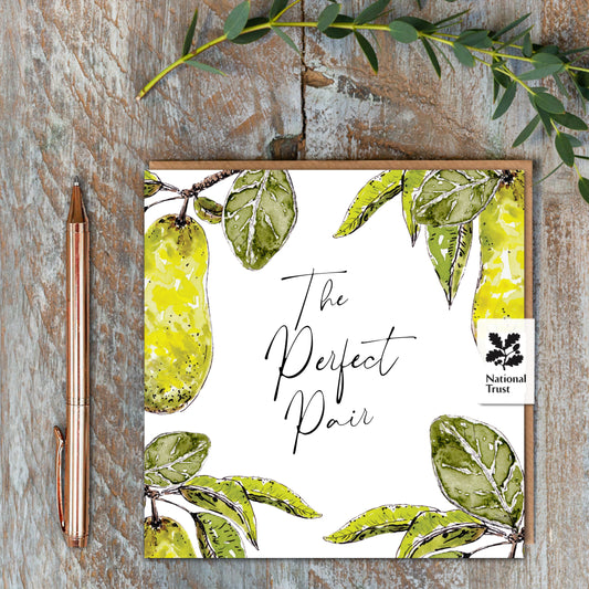 NEW! The Perfect Pair (Pear Pure) Card (Cello-Free) (available for dispatch from Jan 2026)