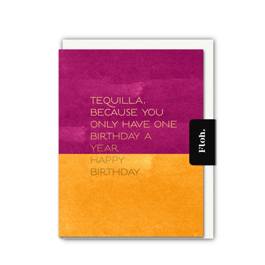 NEW! Tequilla (Colourblock) Card (Cello-Free)