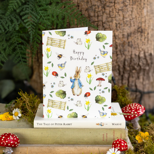 Happy Birthday (Peter Rabbit) Card (Cello-Free)