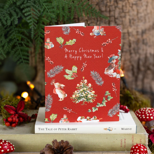 Merry Christmas & A Happy New Year Card (Cello-Free)