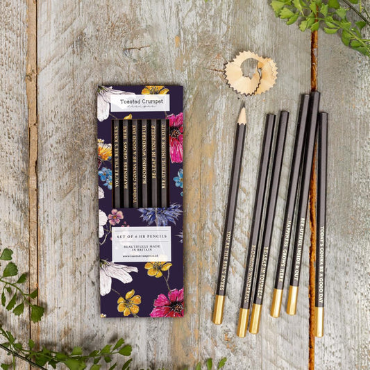 The Regency Gardens Set of 6 Pencils