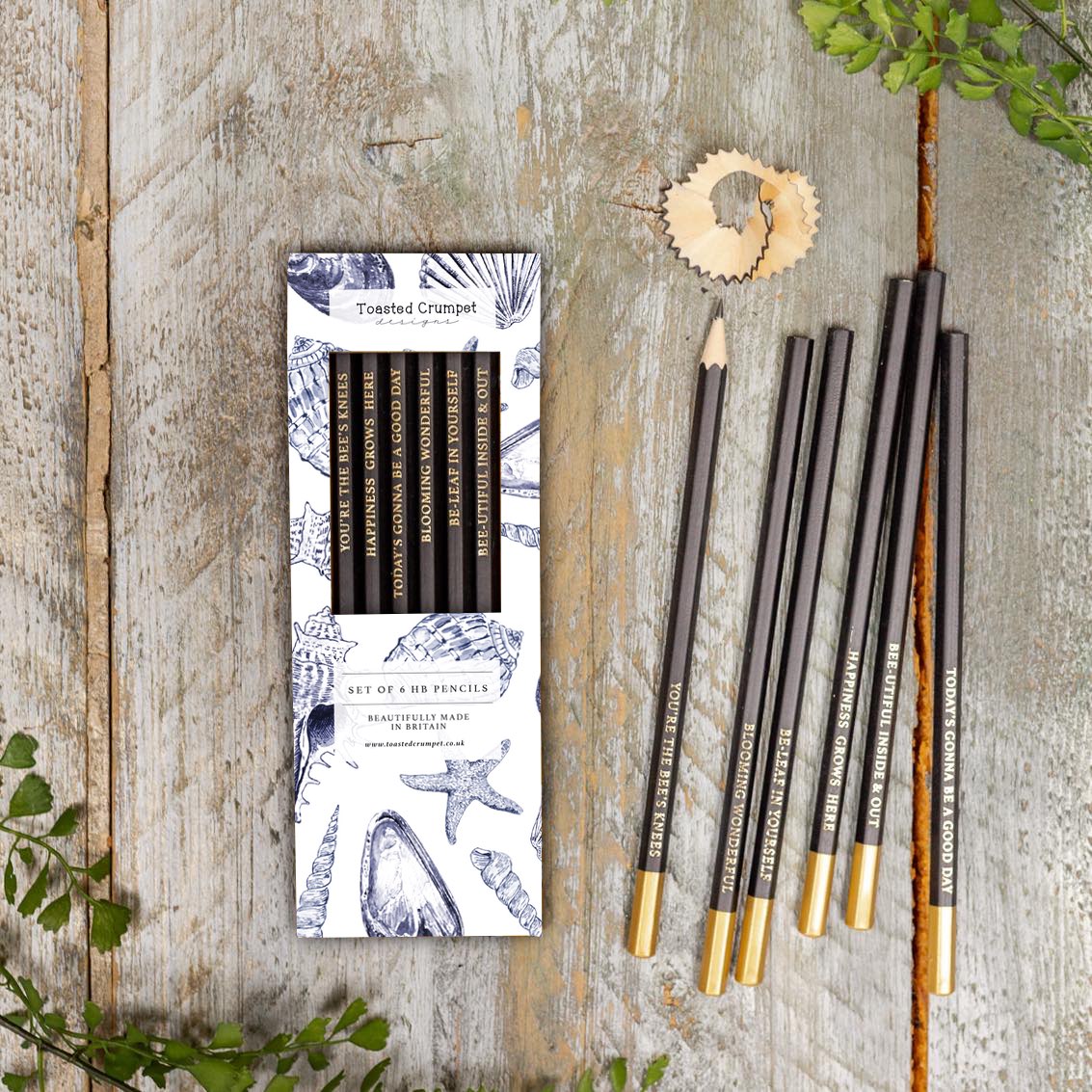 Coastal Beauty (Pure) Set of 6 Pencils Set of 6 Pencils