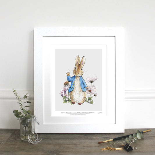 Peter Rabbit 10x12" Mounted Fine Art Print